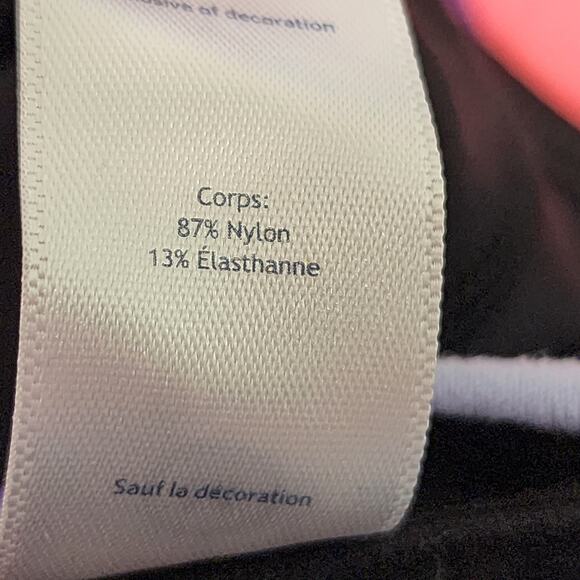 IVIVVA Girls Youth 14 Black Colorful Waistband Reversible Cropped Leggings - Picture 6 of 6